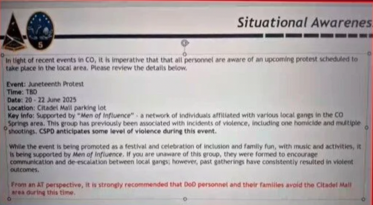 Internal safety memo retracted over Citadel Mall Juneteenth event