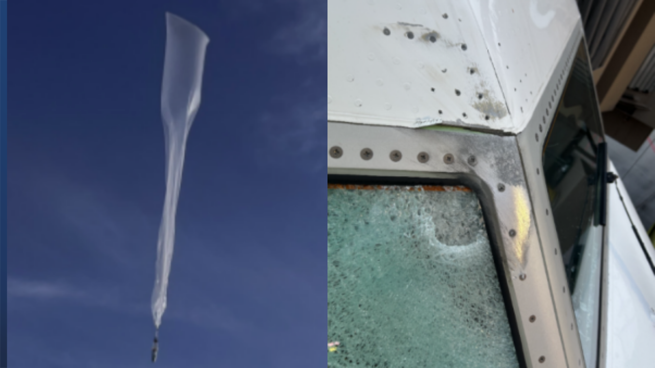 Contact was lost with weather balloon before colliding with United Airlines windshield, report finds