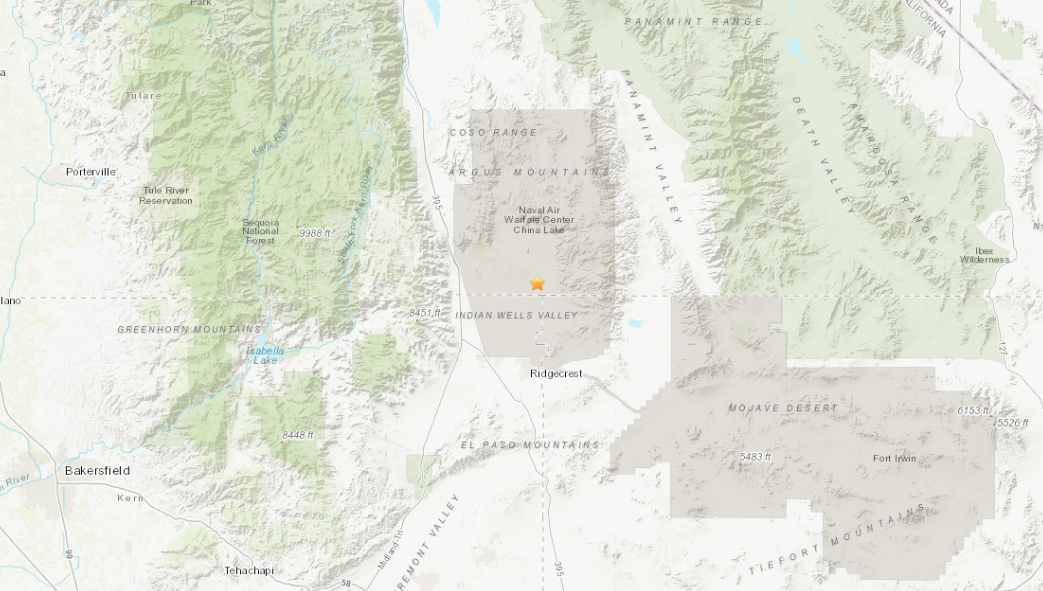 Earthquake Near Ridgecrest, March 15, 2022