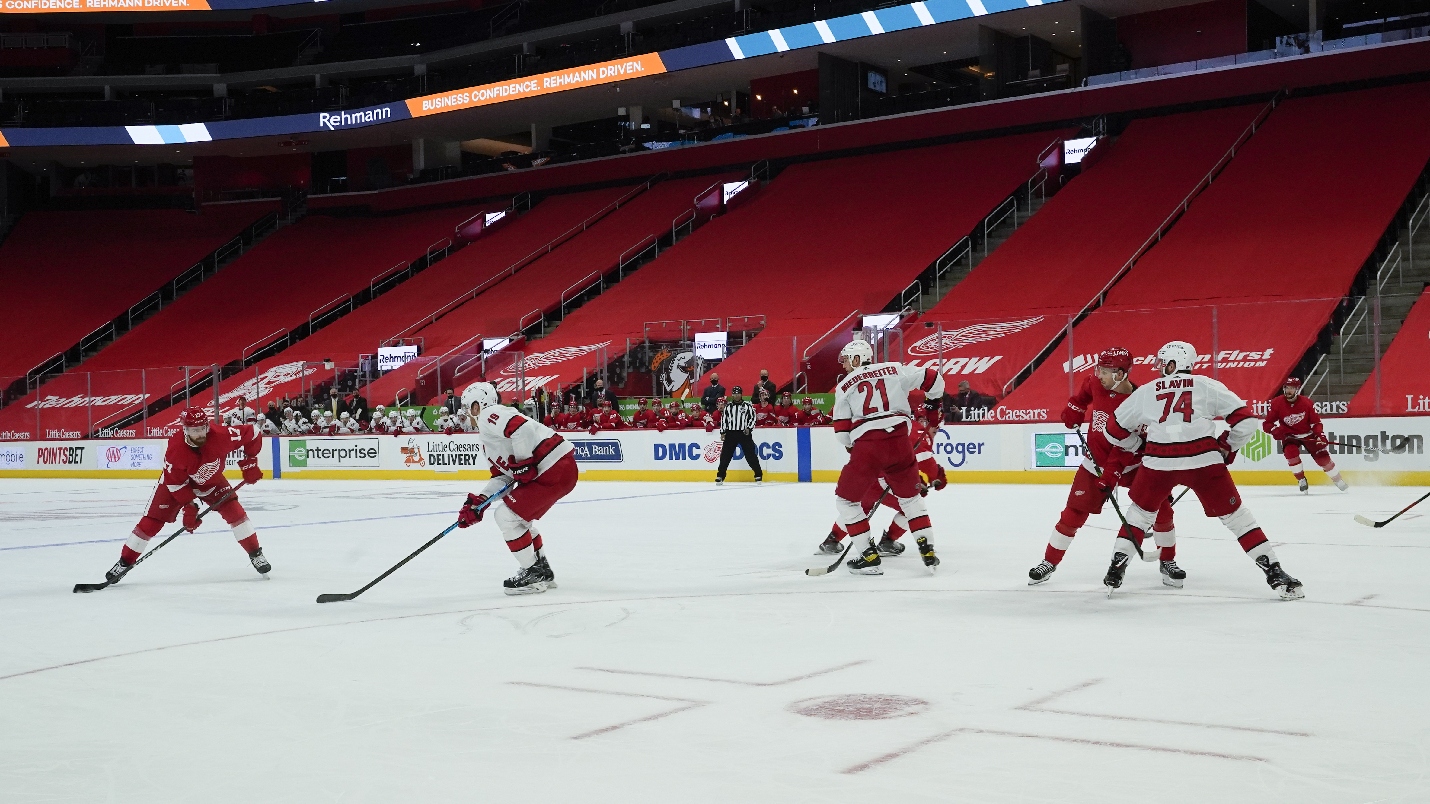 Hurricanes Red Wings Hockey