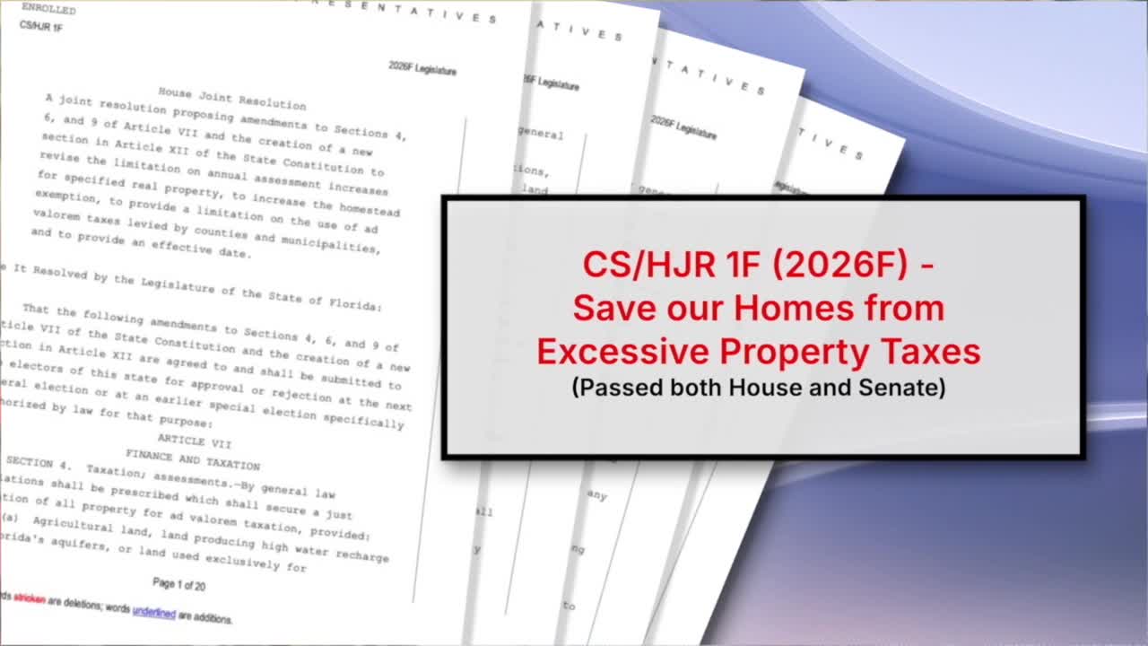 Florida's property-tax amendment faces growing opposition with little organized support to counter it