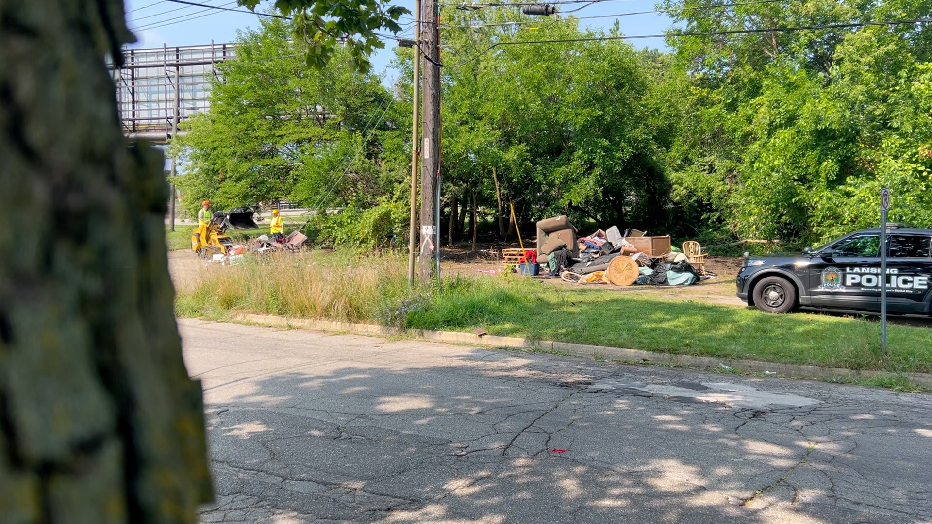 LANSING HOMELESS ENCAMPMENT REMOVED