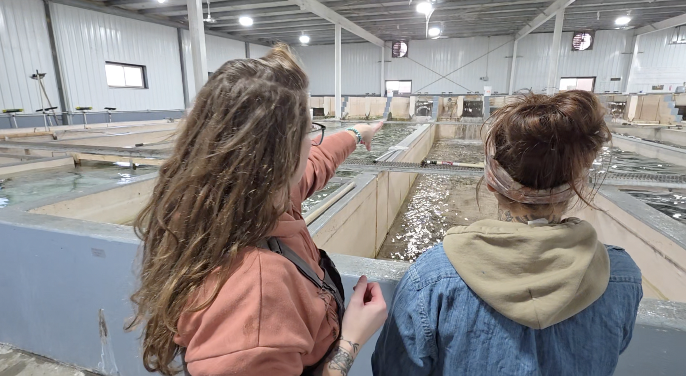 CSI students gain hands-on experience at a working commercial hatchery while studying fisheries management
