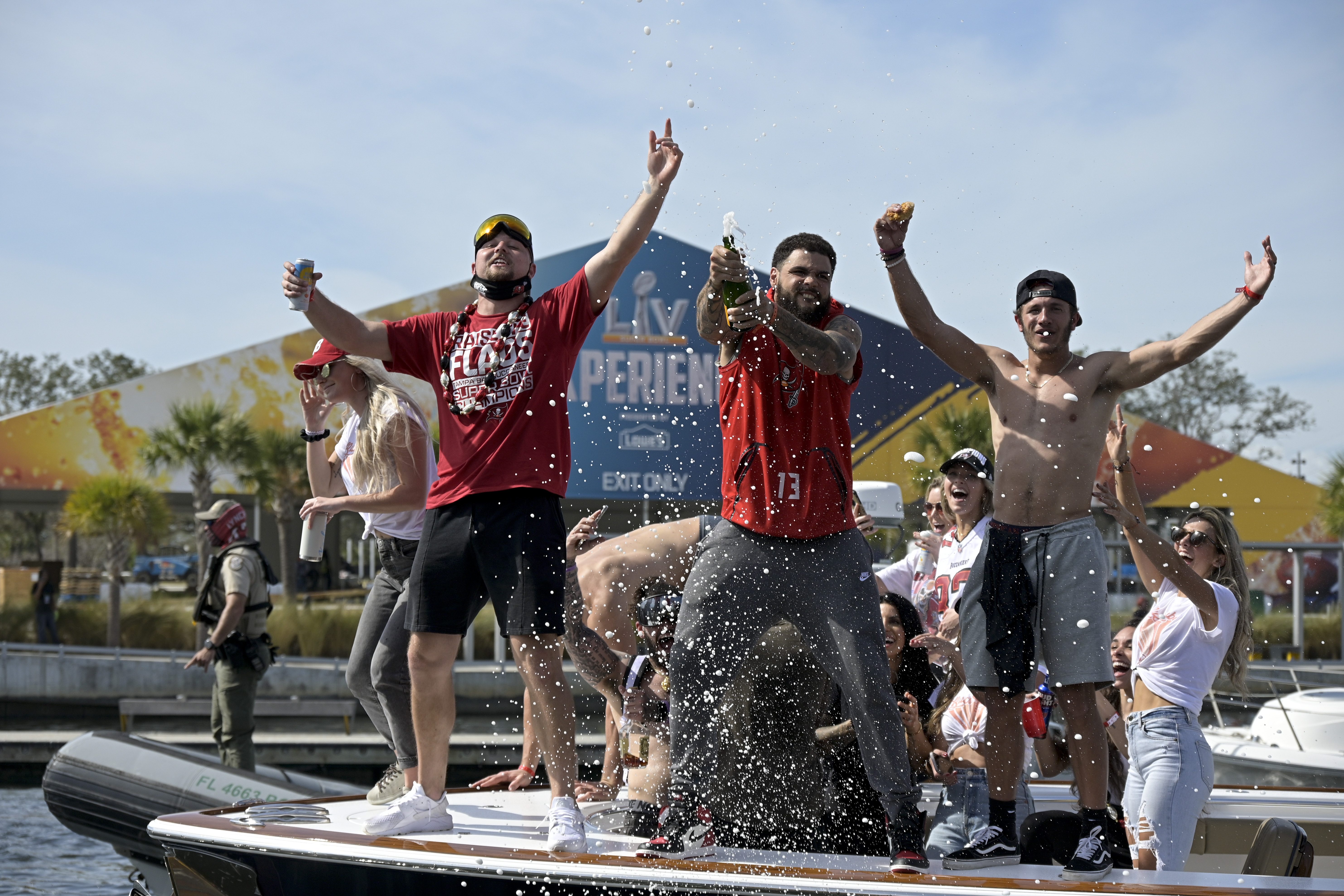 Buccaneers Boat Parade Football