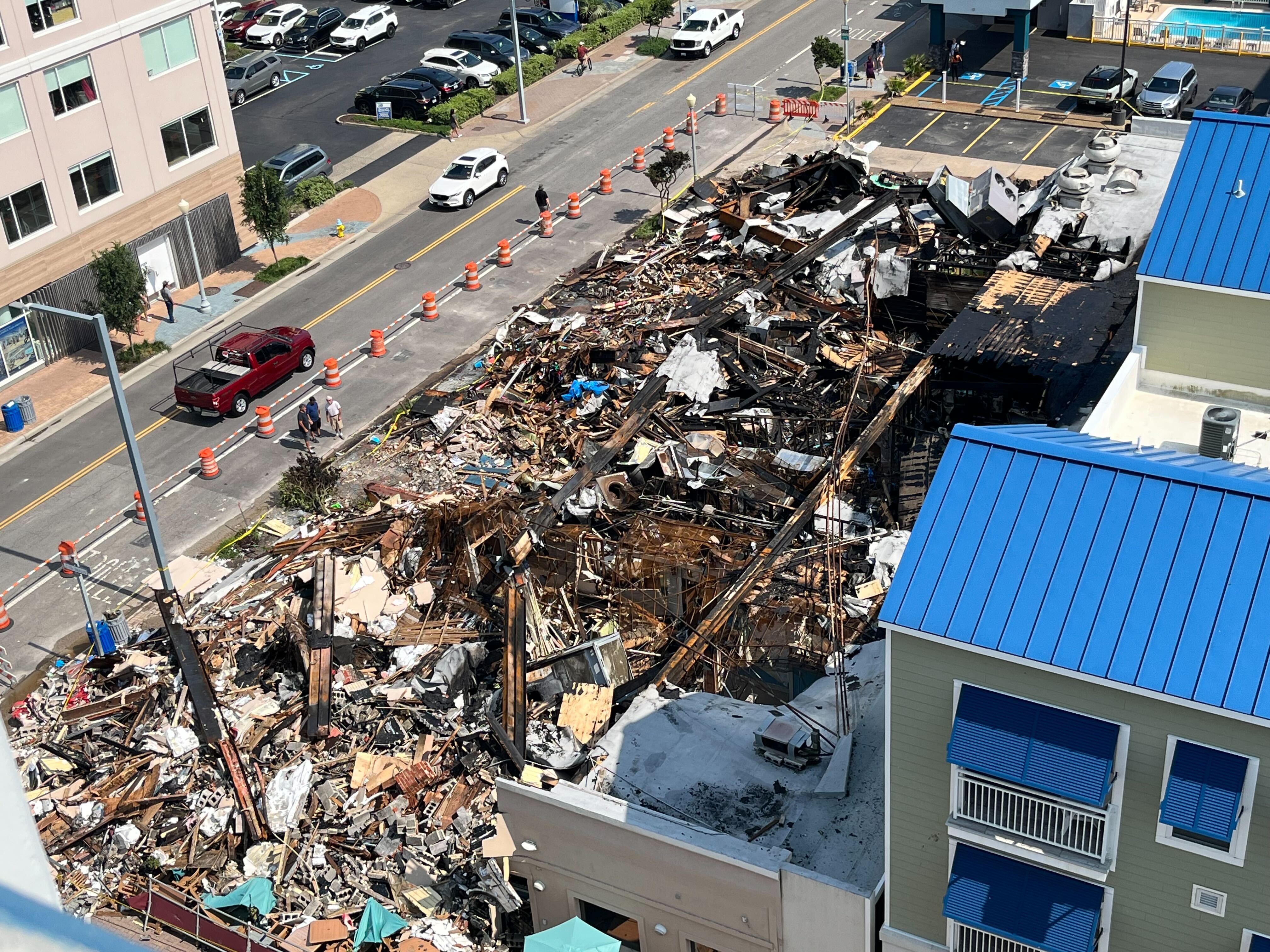 Owners react to businesses being completely ravaged by fire at Virginia Beach Oceanfront