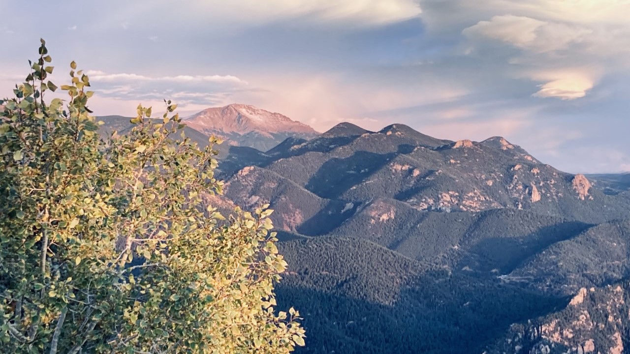 Pikes Peak from Cheyenne Mountain