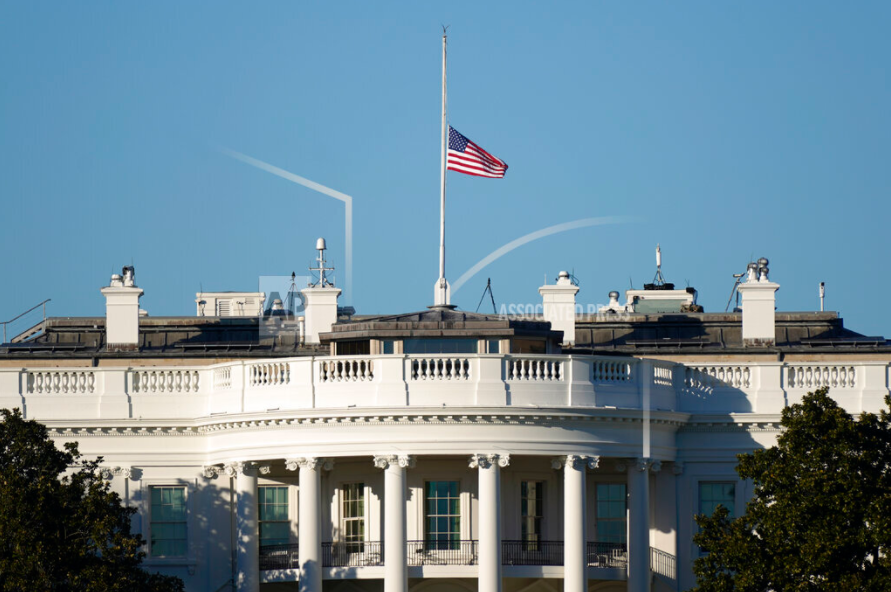 U.S. flags half-staff