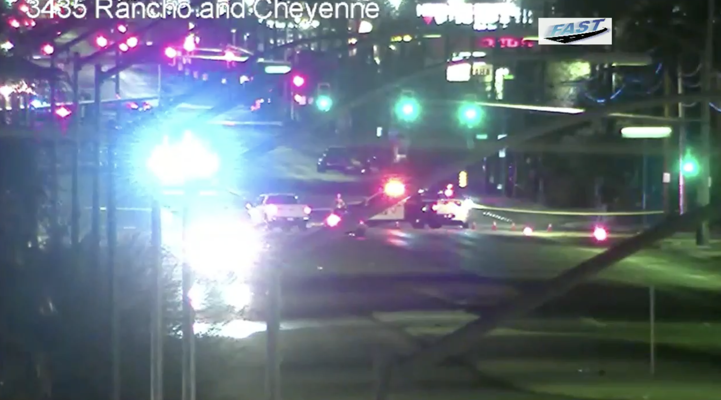 Crash on Rancho Drive e