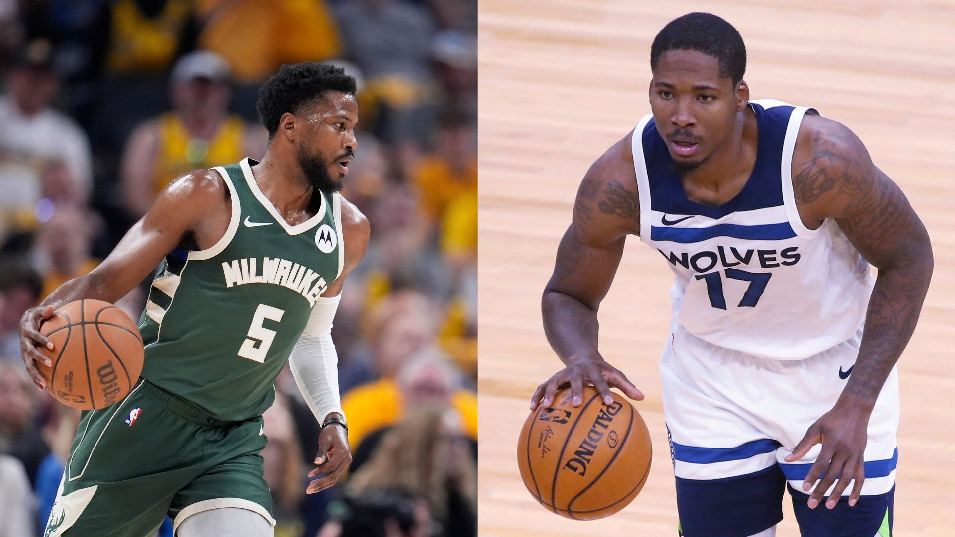 Photographed left to right: Malik Beasley, Ed Davis
