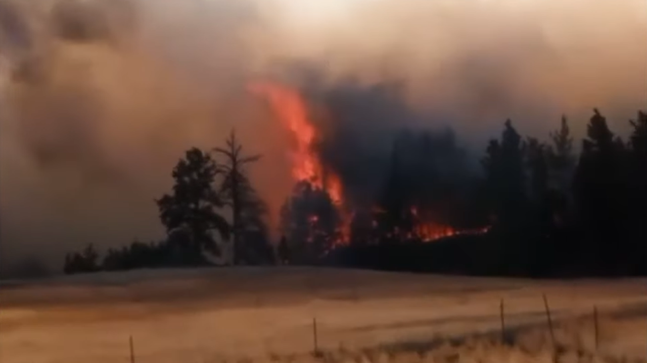 Wildfire in Musselshell County