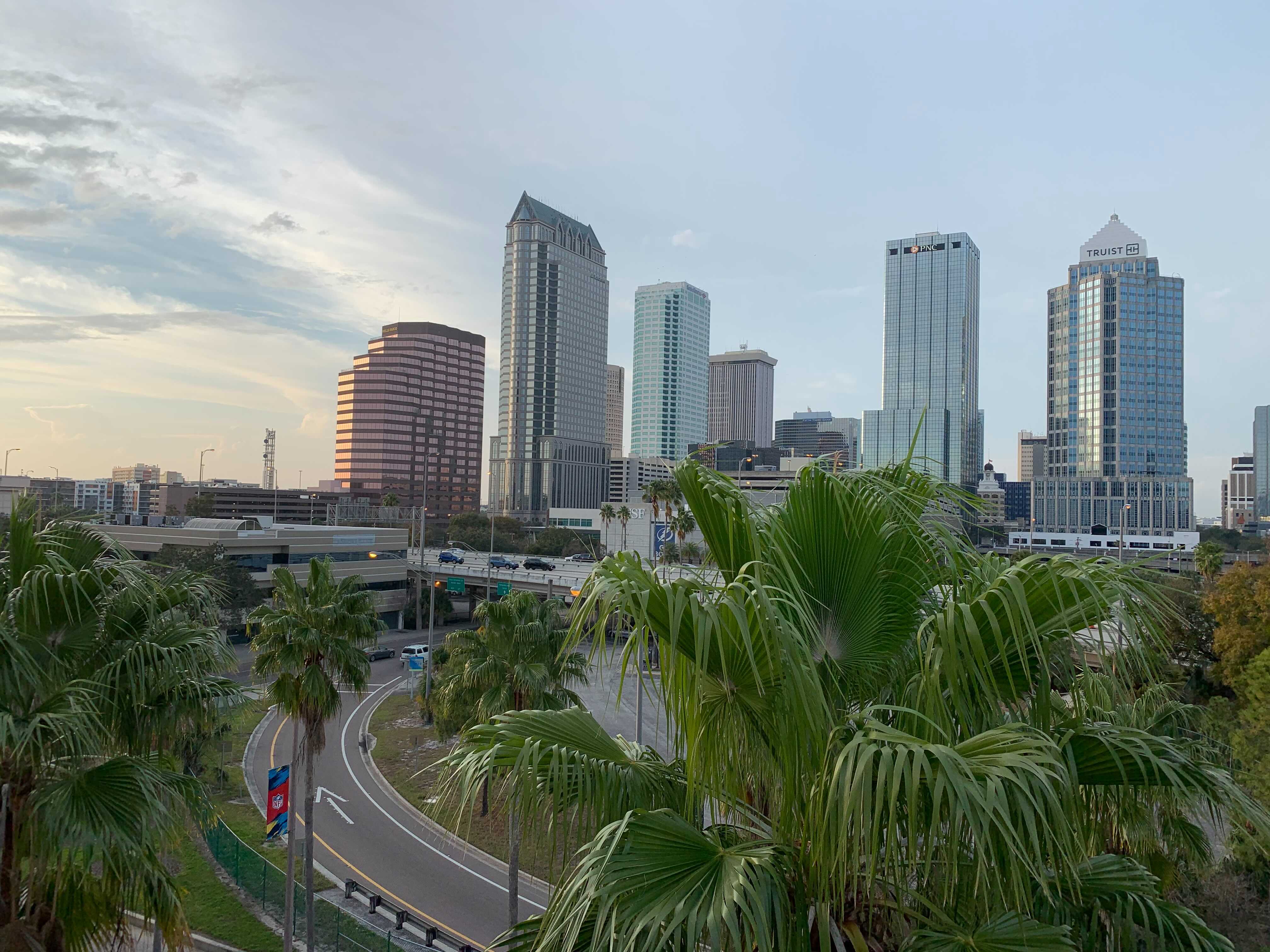 Downtown Tampa from Bayshore