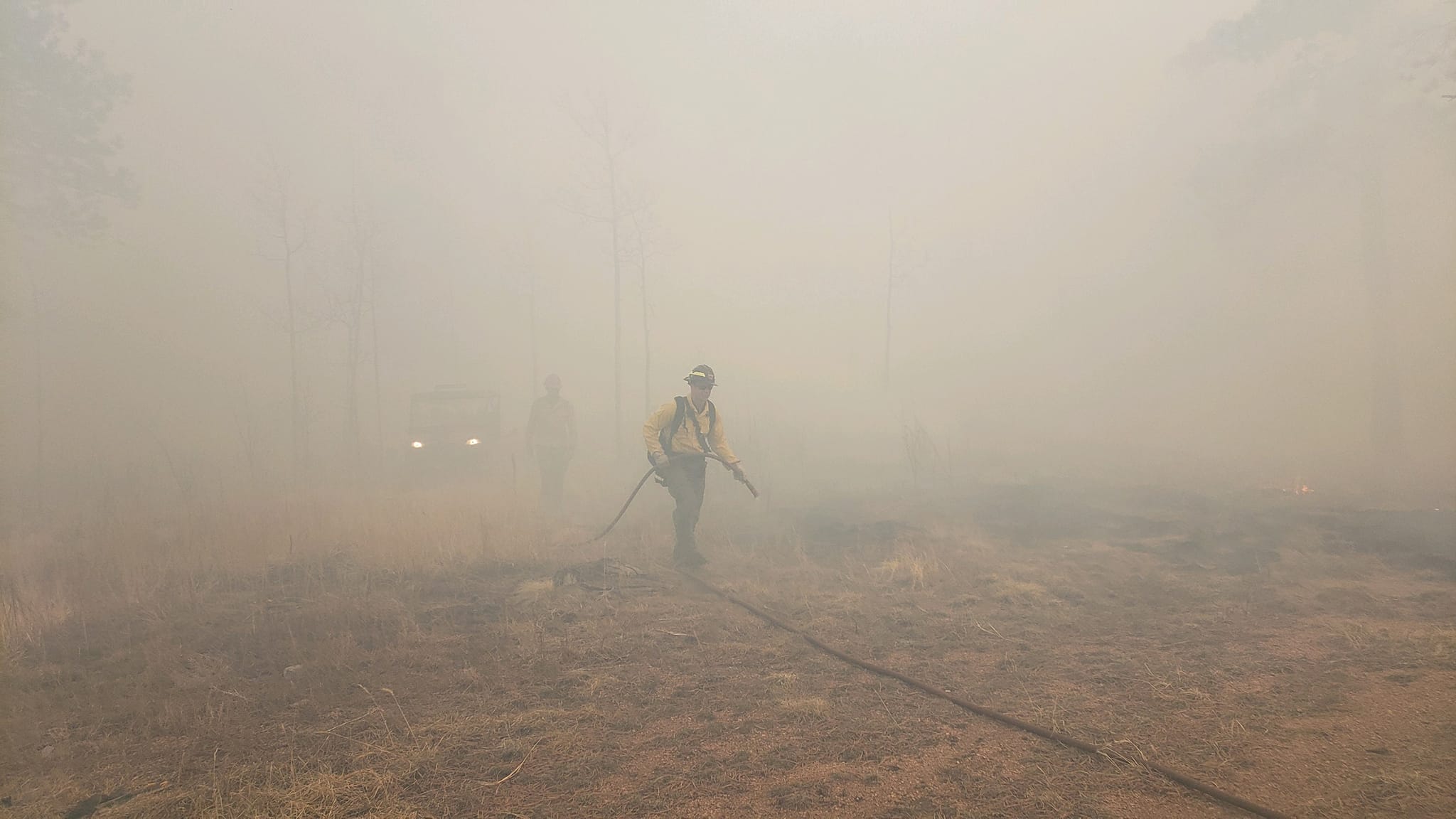 Image of Firefighters at the Rampart Fire