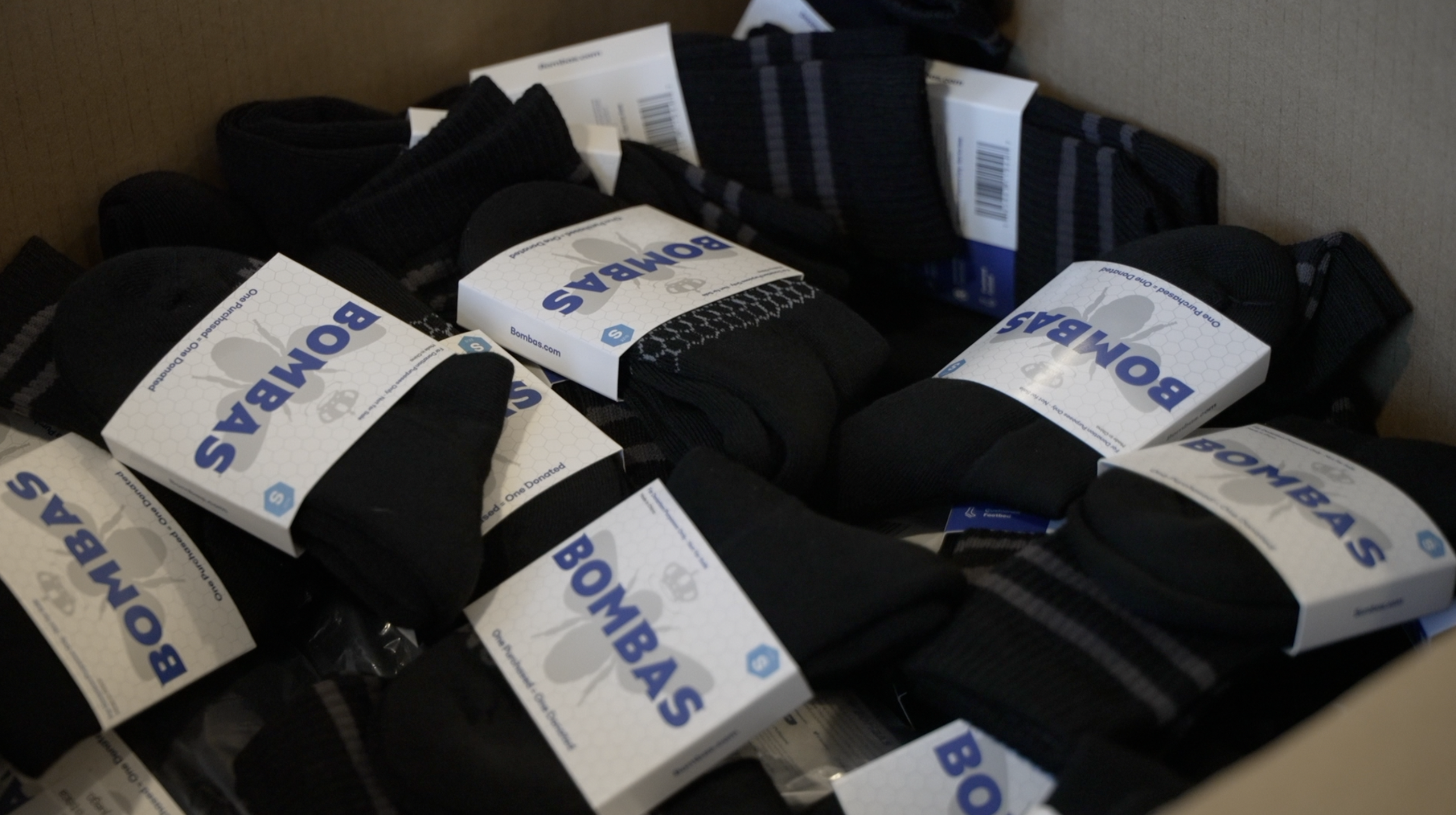 Donated Bomba socks at SSM Hospital in Fond du Lac Wisconsin