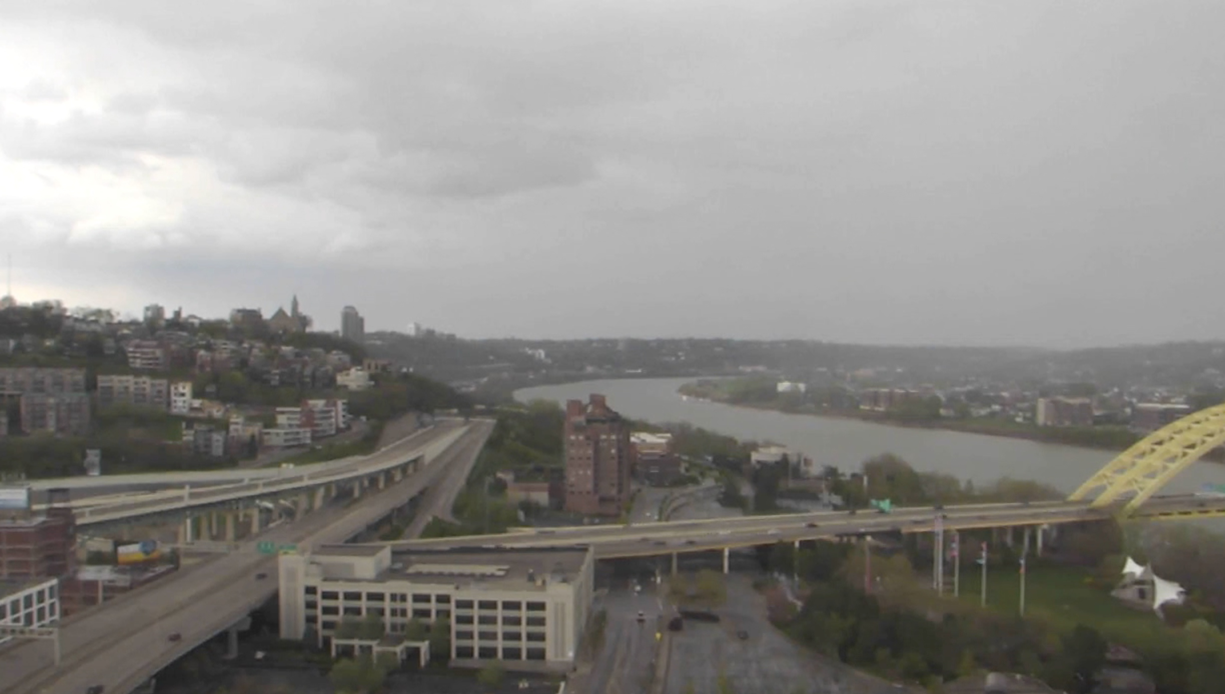 Clouds downtown Cincinnati 