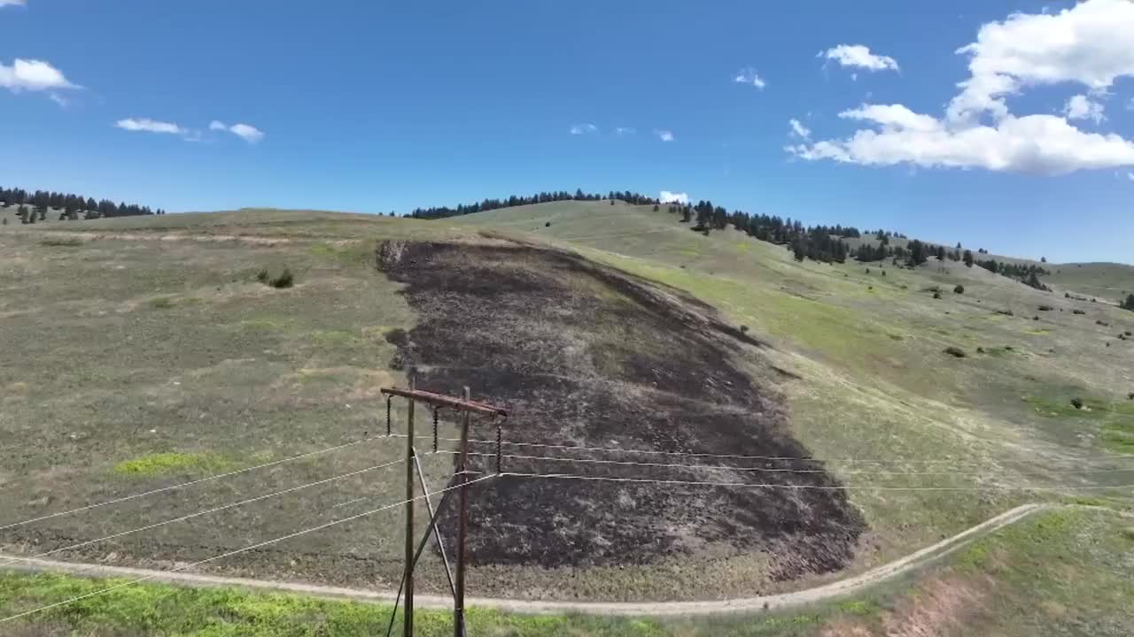 Grant Creek grass fire
