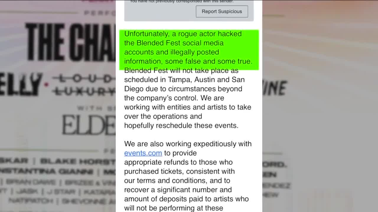 Ticket holders of the Blended Festival Left in Monetary Limbo