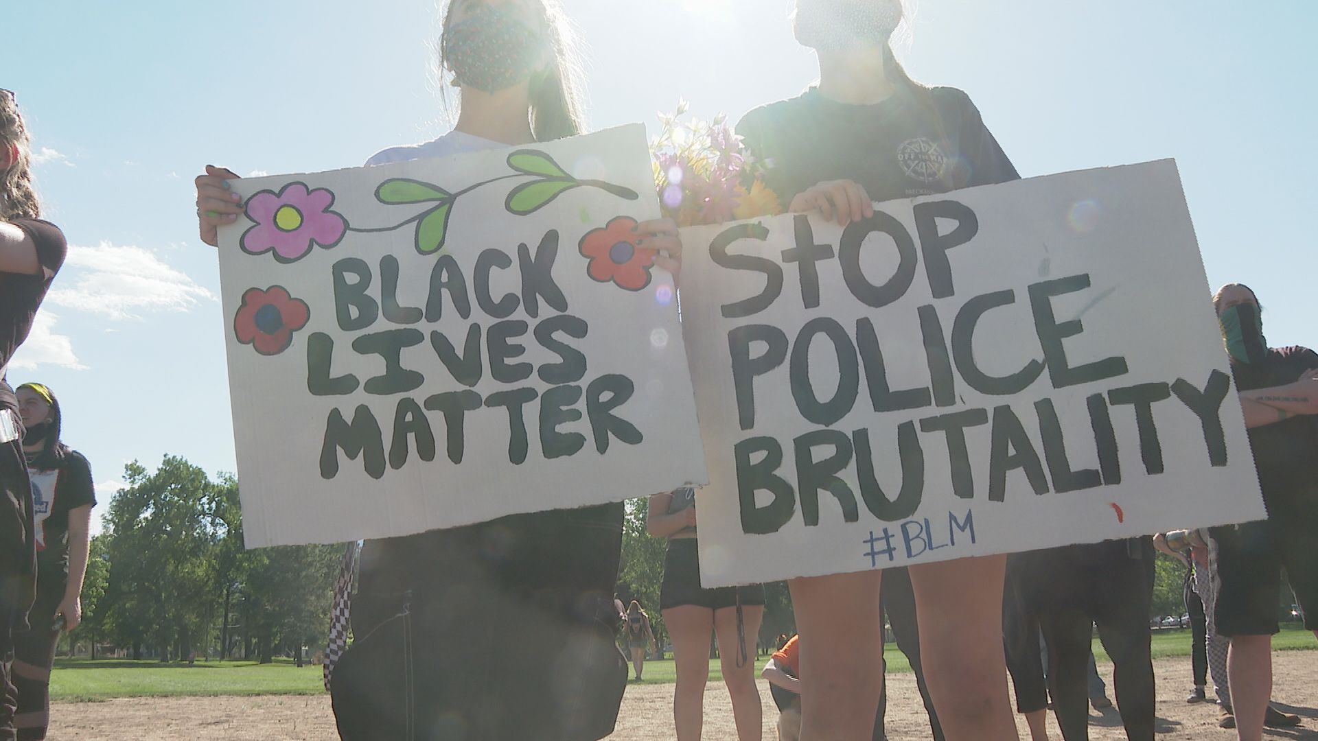 Peaceful protests continue with curfew in effect 