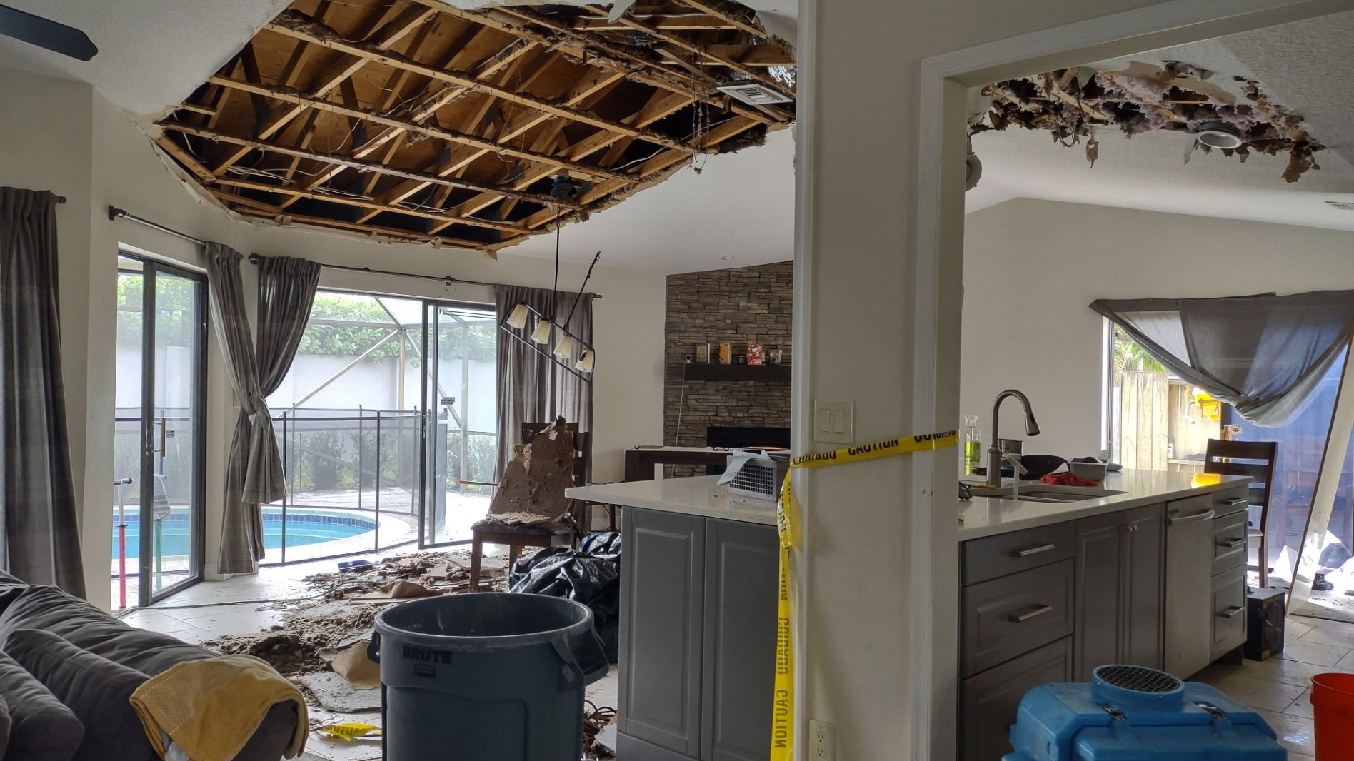 A fire tore through a home near Boca Raton on Jan. 22, 2024, according to the Red Cross.