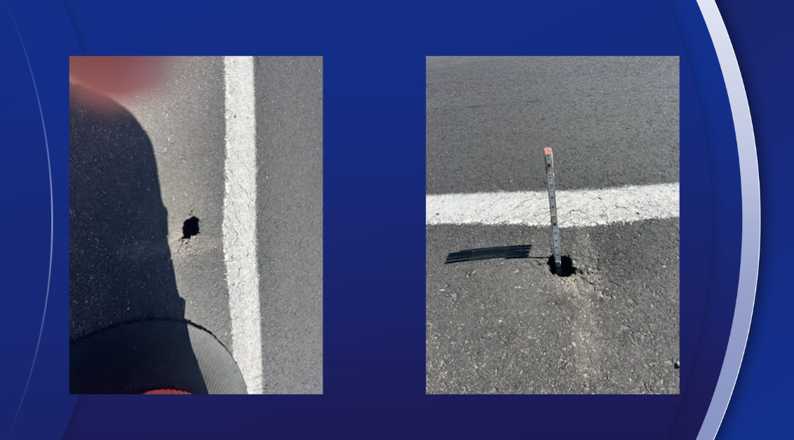 Road depression Polk County