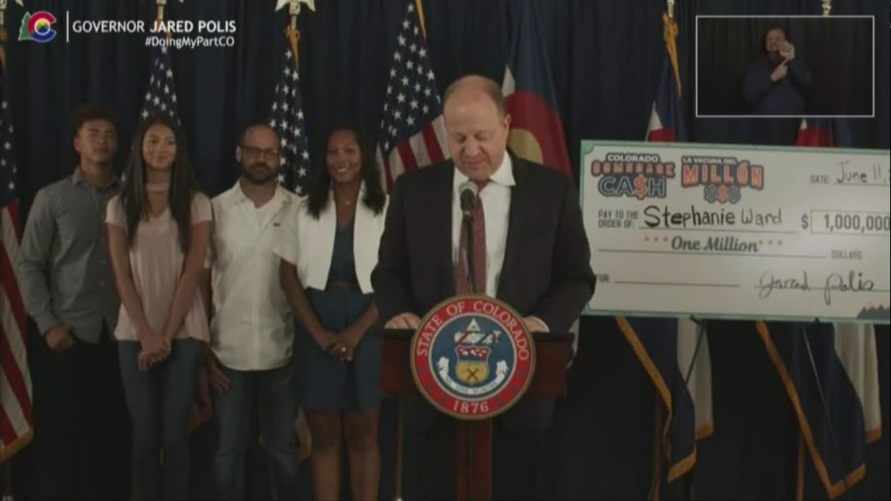 Gov. Polis announces second winner of $1 million vaccine drawing