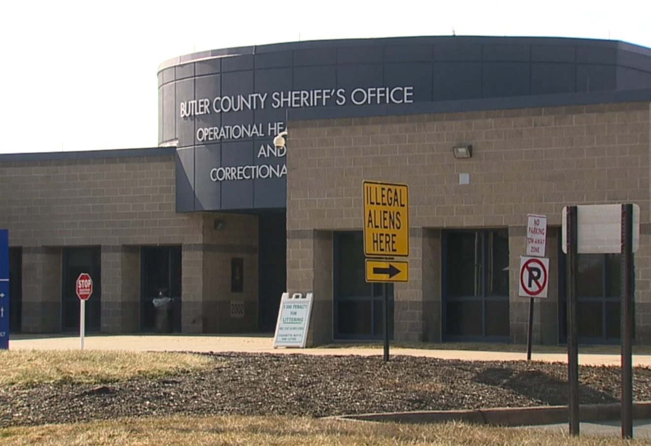 Butler County Jail sign