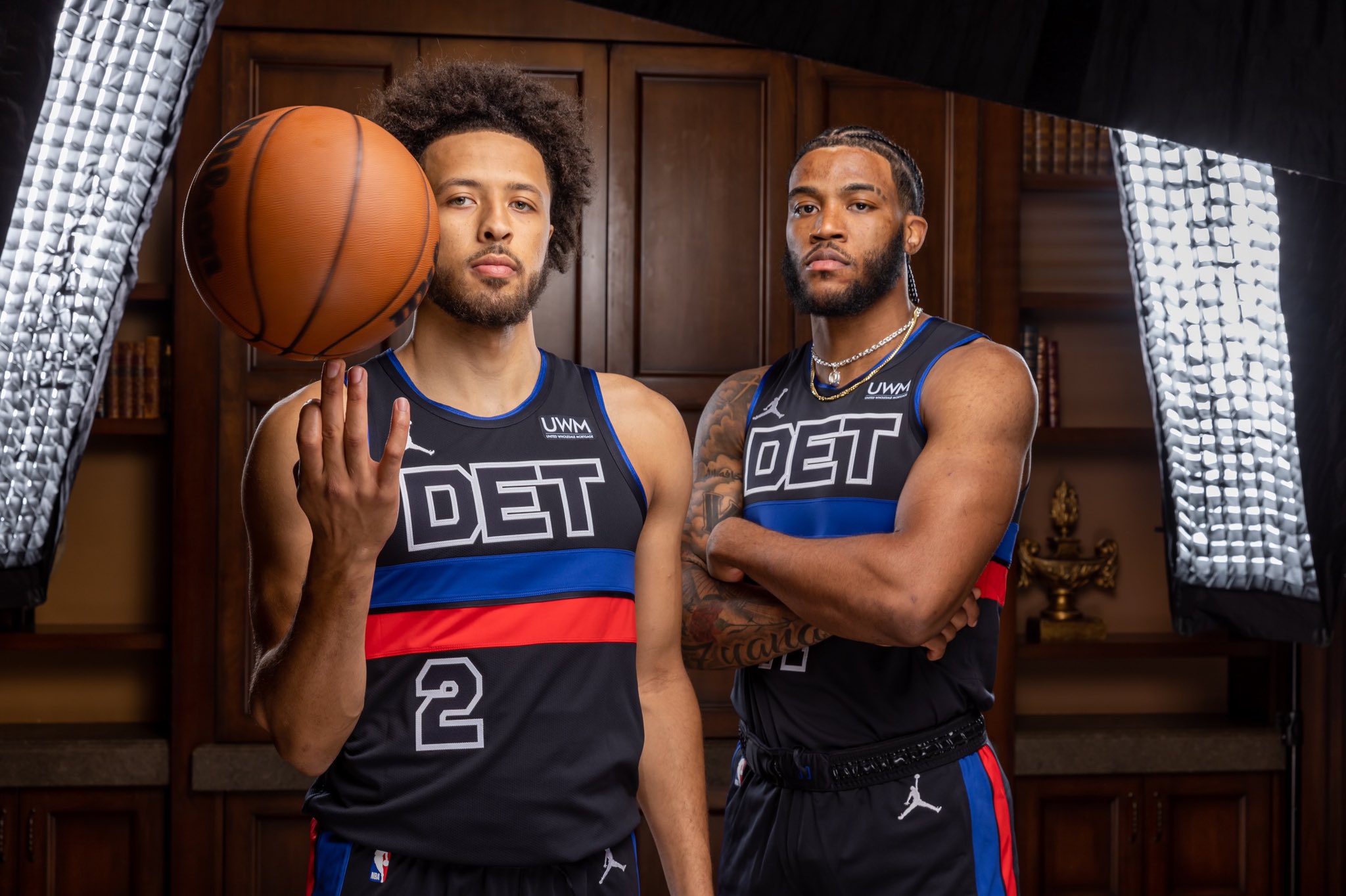 The Pistons unveiled new Statement Edition uniforms