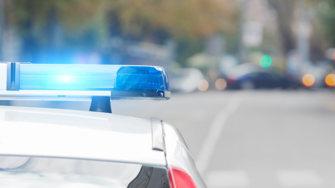 Police car lights