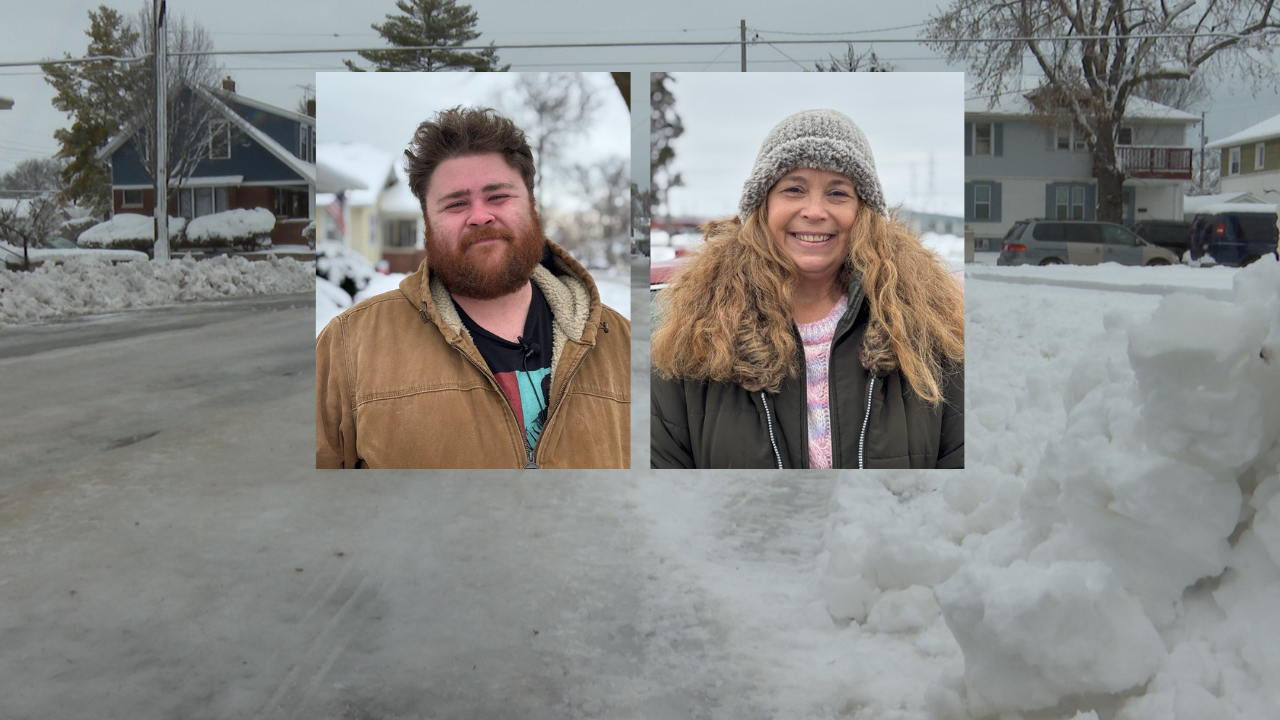 Snowpacked roads in Racine neighborhoods