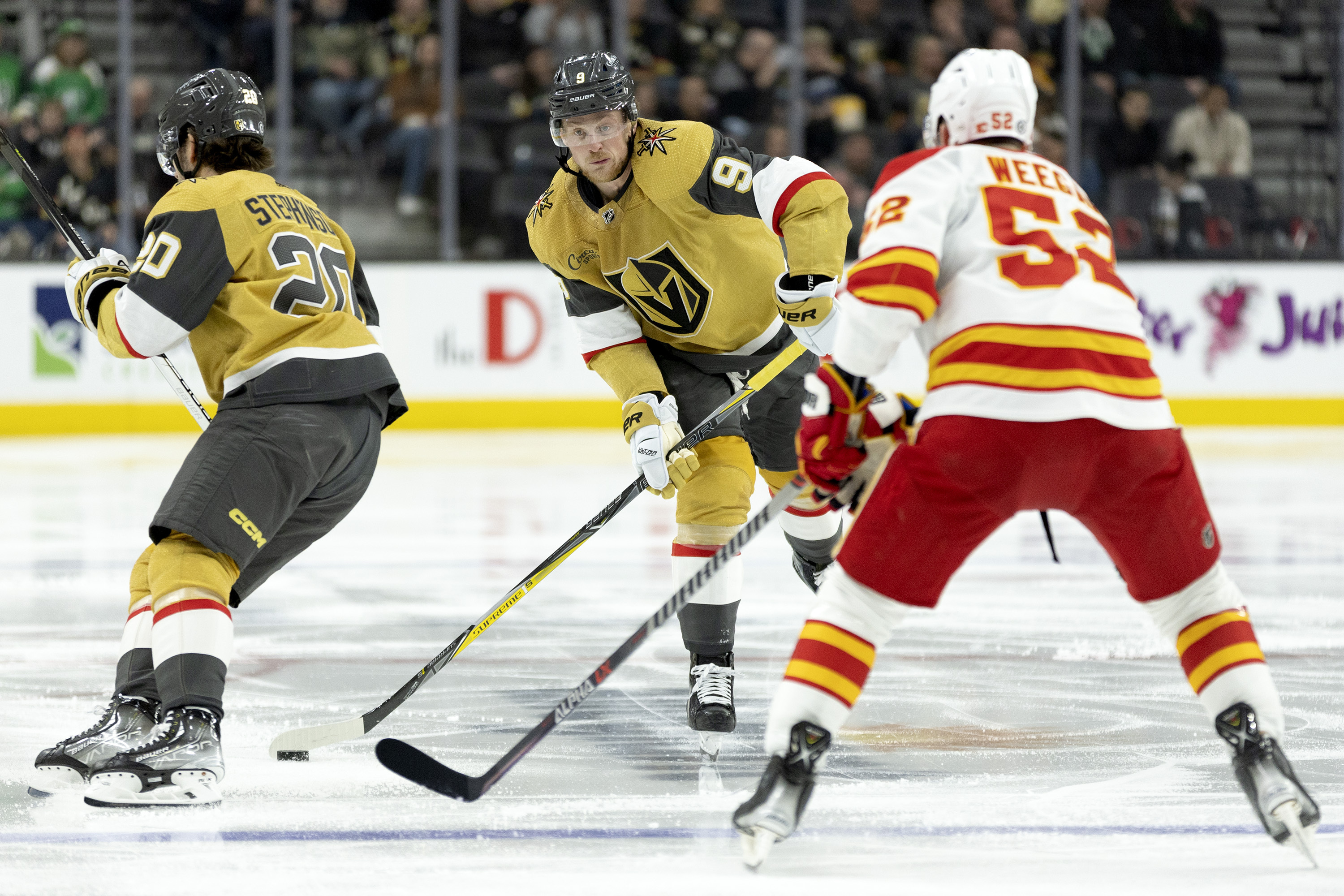 Flames Golden Knights Hockey 