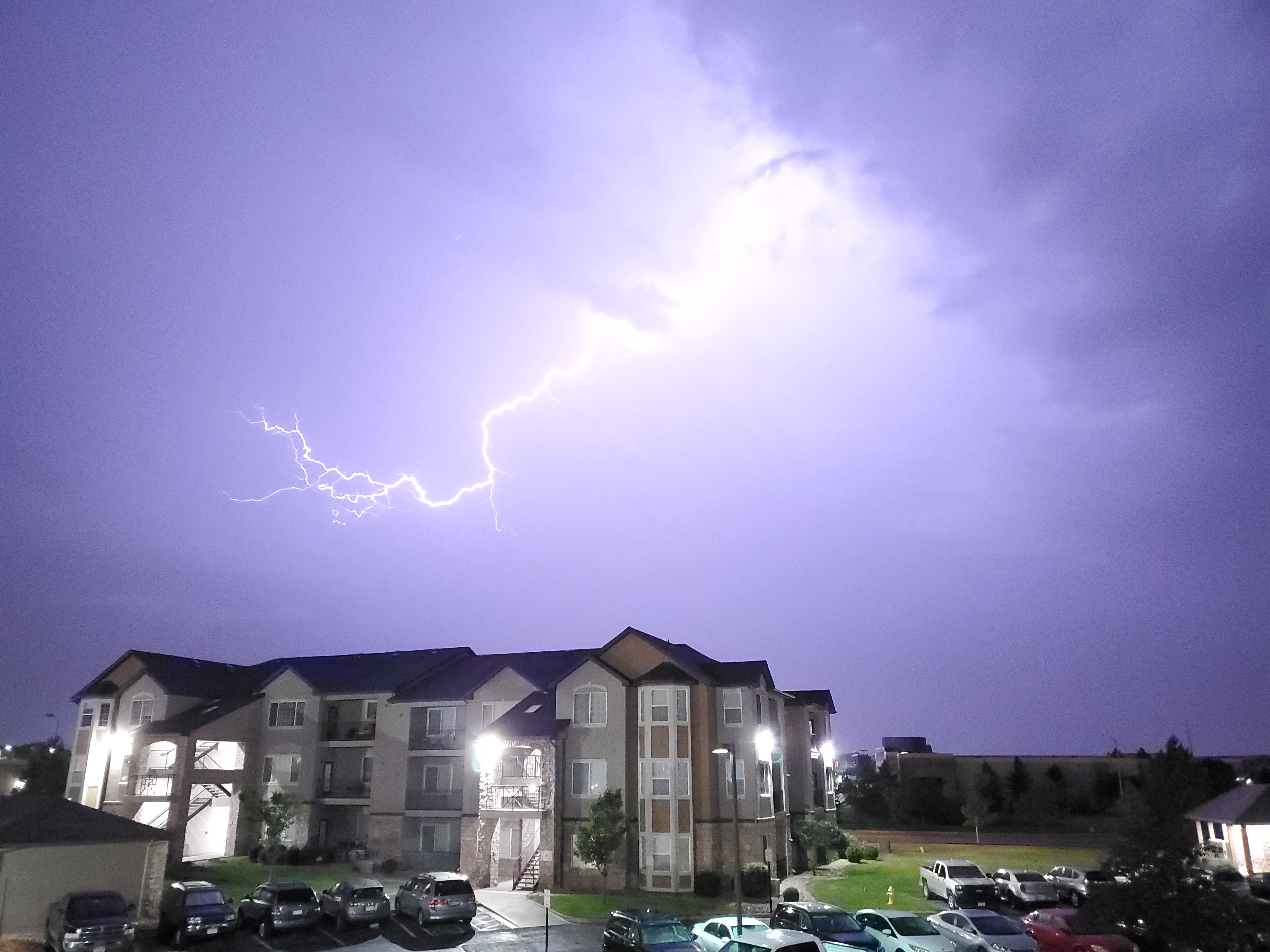 Lightning, July 21 2019, in Thornton by Tina Grant