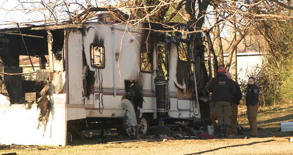 Tulsa fire investigating RV fire on 56th Street North in Tulsa