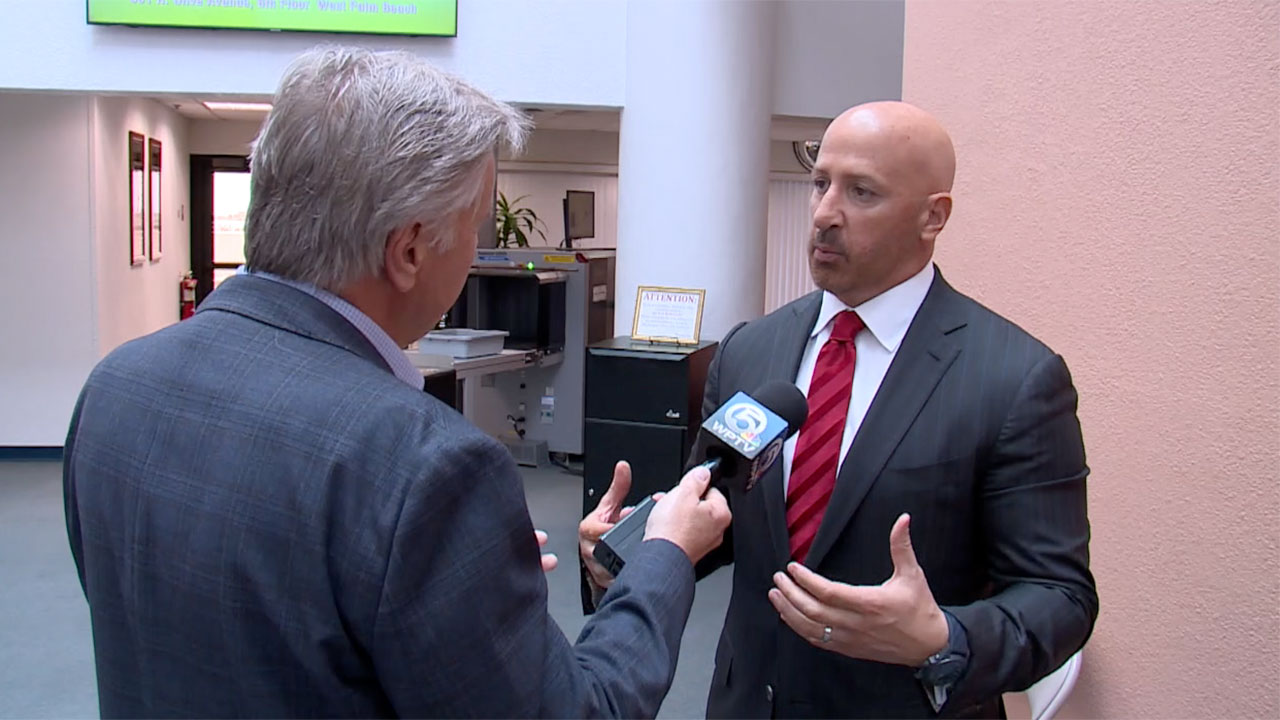 County Administrator Joseph Abruzzo speaks to WPTV reporter Matt Szesny about claims the county isoverspending by $344 million.