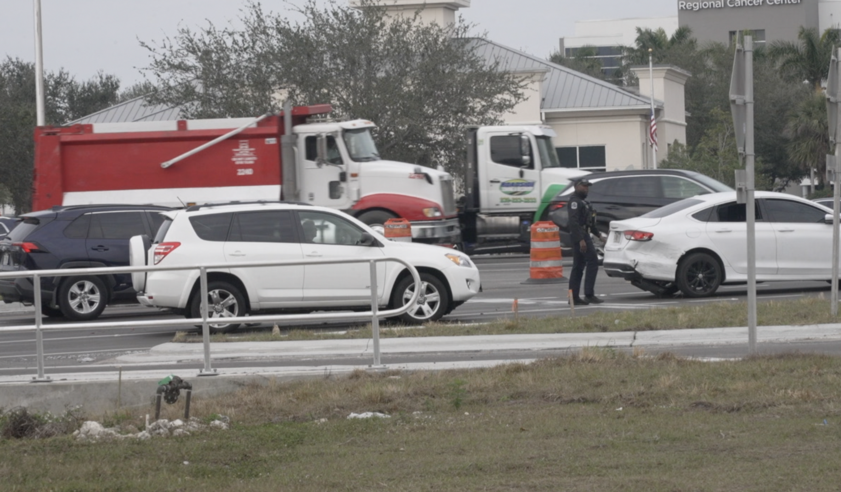 Traffic collision on Colonial