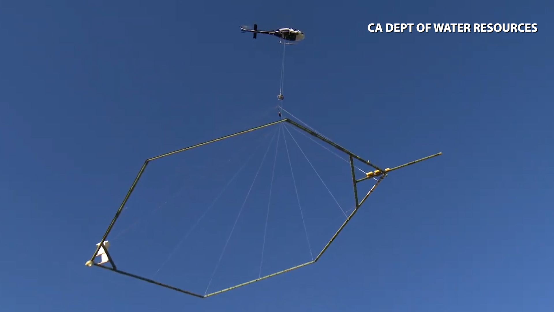 The California Department of Water Resources will be conducting an electromagnetic survey, and it will all be done from the sky.