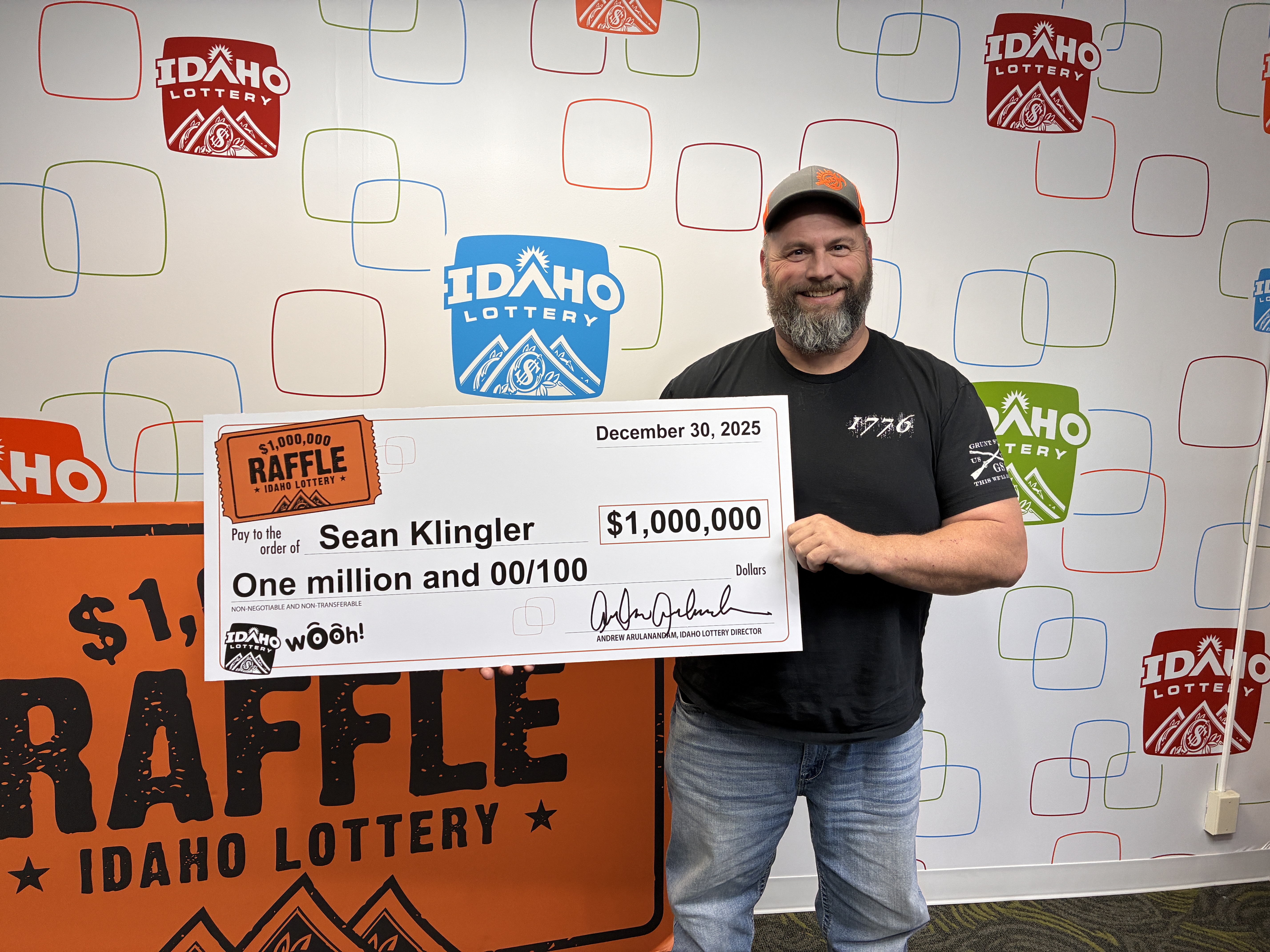 Sean Klingler wins Idaho $1,000,000 Raffle