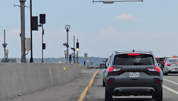 I-25 toll area light