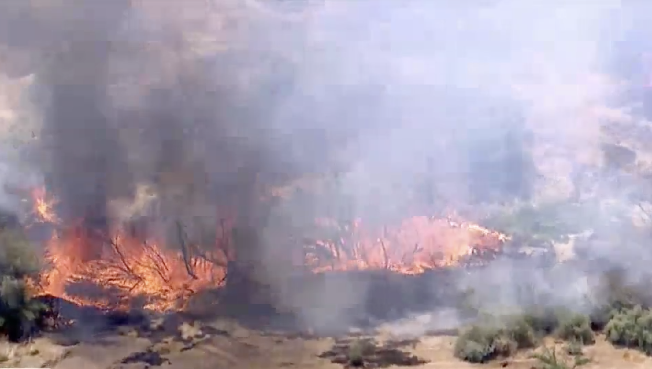 brush fire in Goodyear