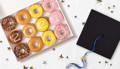 Krispy Kreme Graduate Donuts
