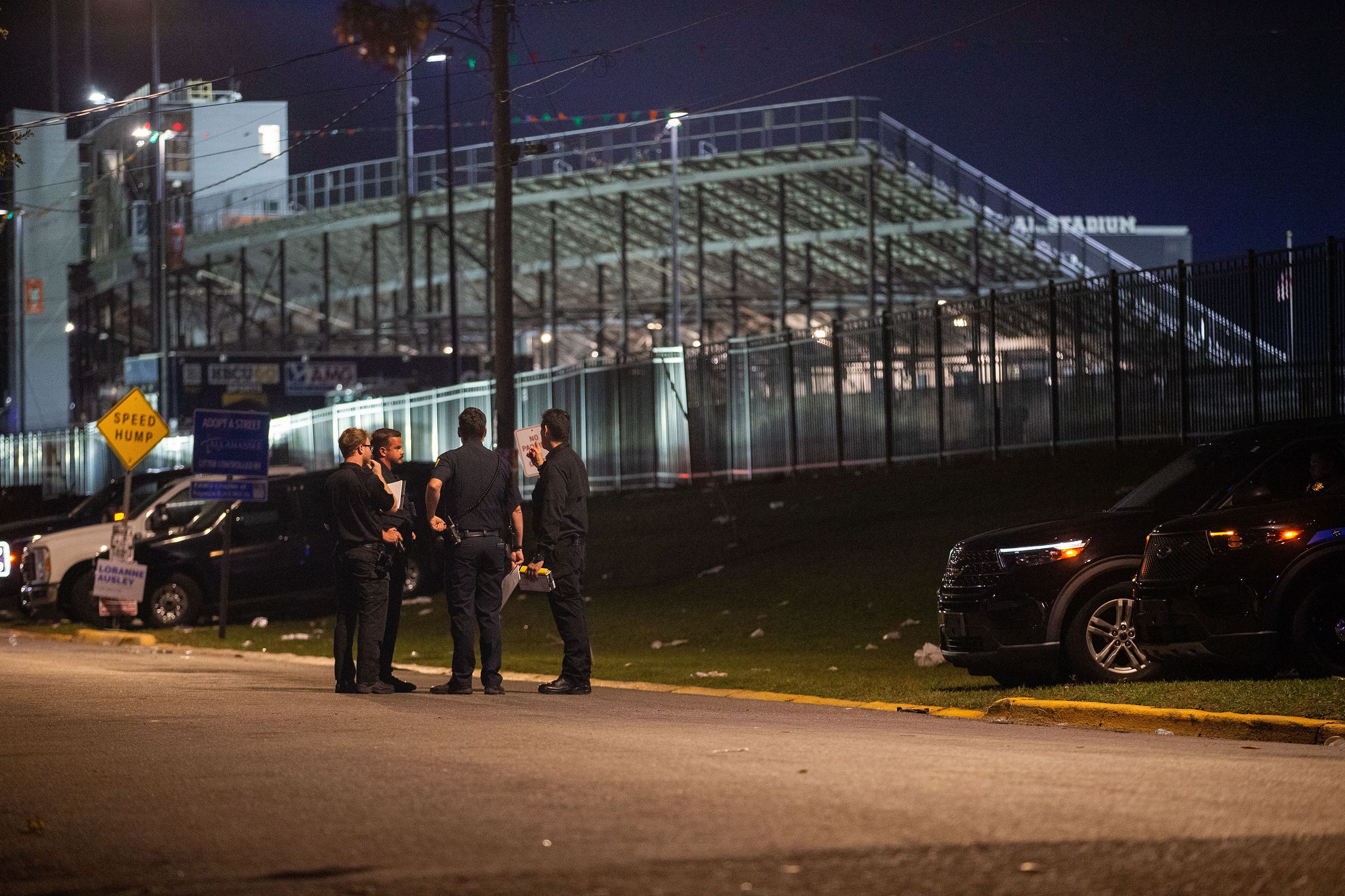 The Tallahassee Police Department investigated the scene of a shooting on Perry Street, behind Bragg Memorial Stadium, just hours after the Florida A&M University homecoming game took place Saturday, October 24, 2026.