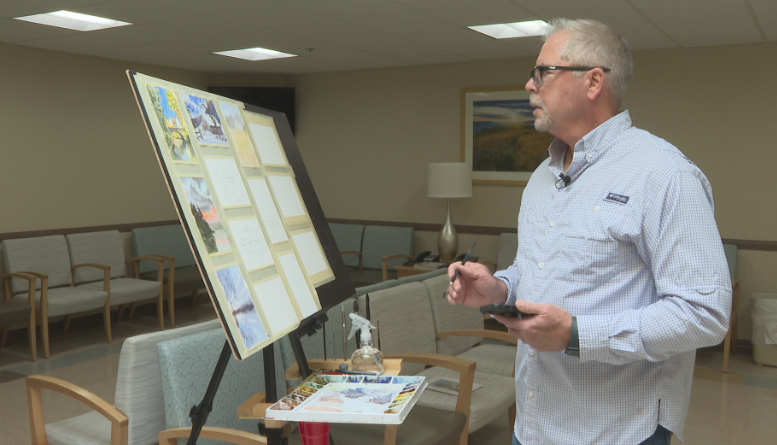 Cancer patient in Gallatin used watercolor paintings to bring comfort to hospital patients, staff