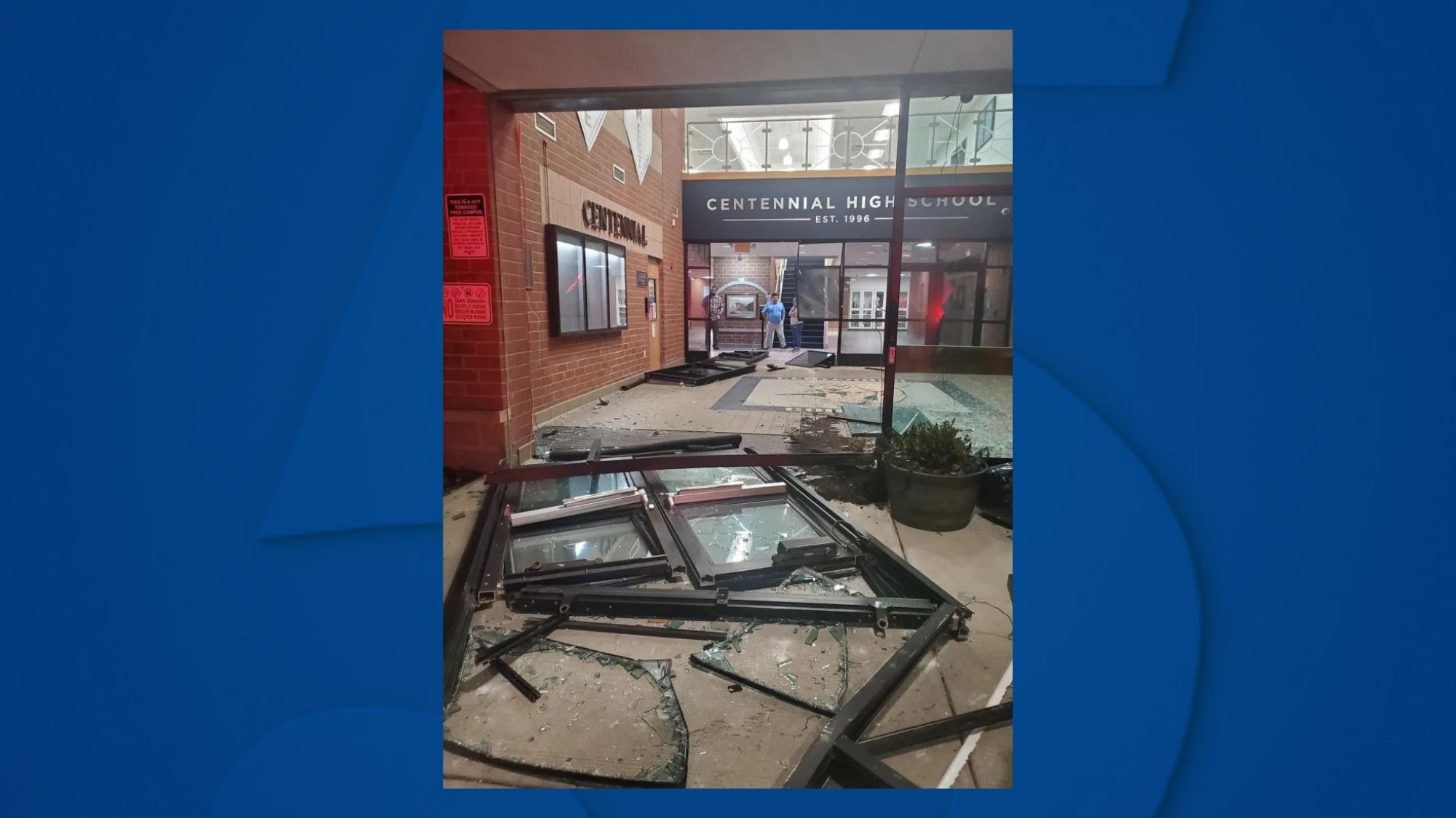 Centennial High School closed Friday after student drives through building