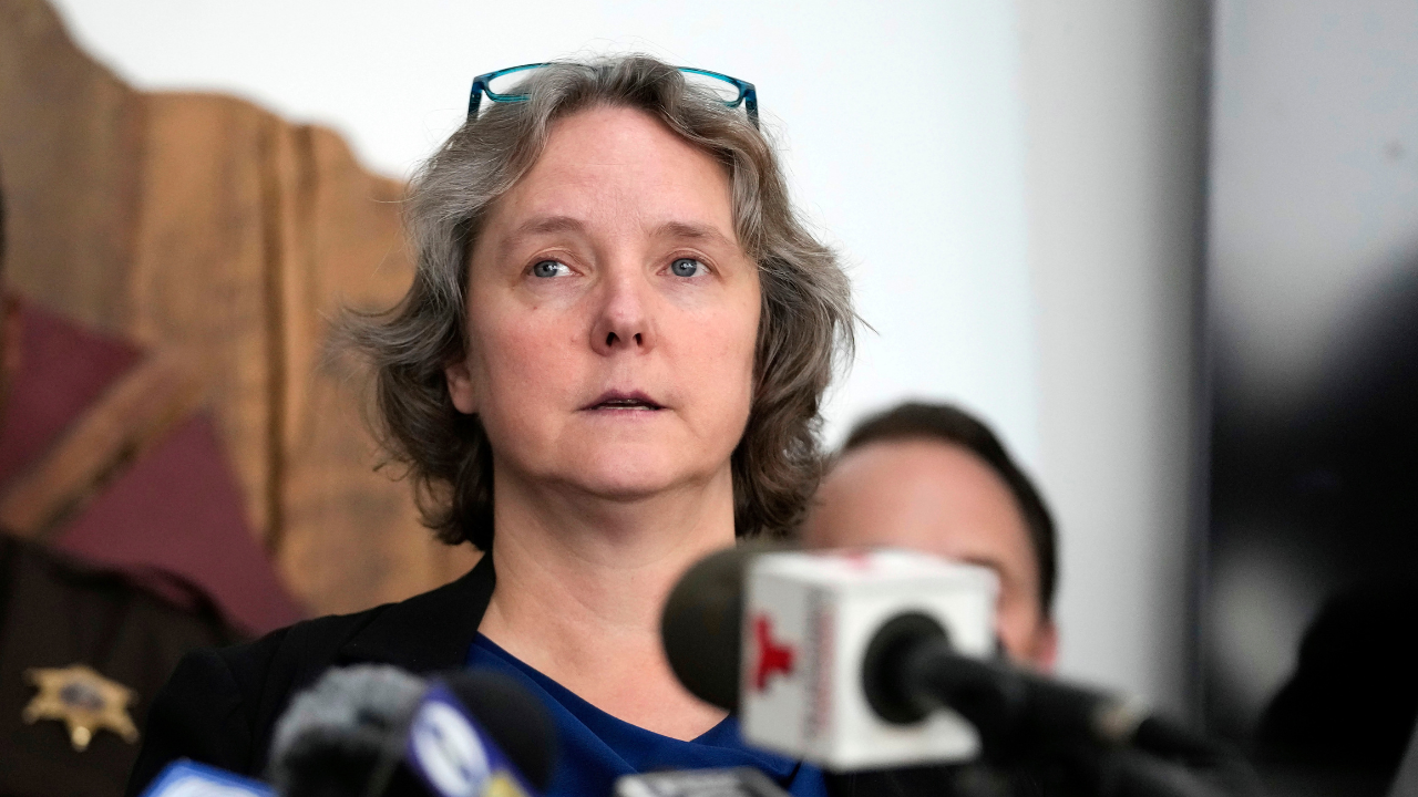 Madison Mayor Satya Rhodes-Conway speaks at a news conference, Dec. 17, 2024, in Madison, Wis.