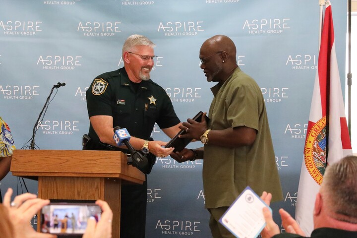 Staffer honored for heroic actions