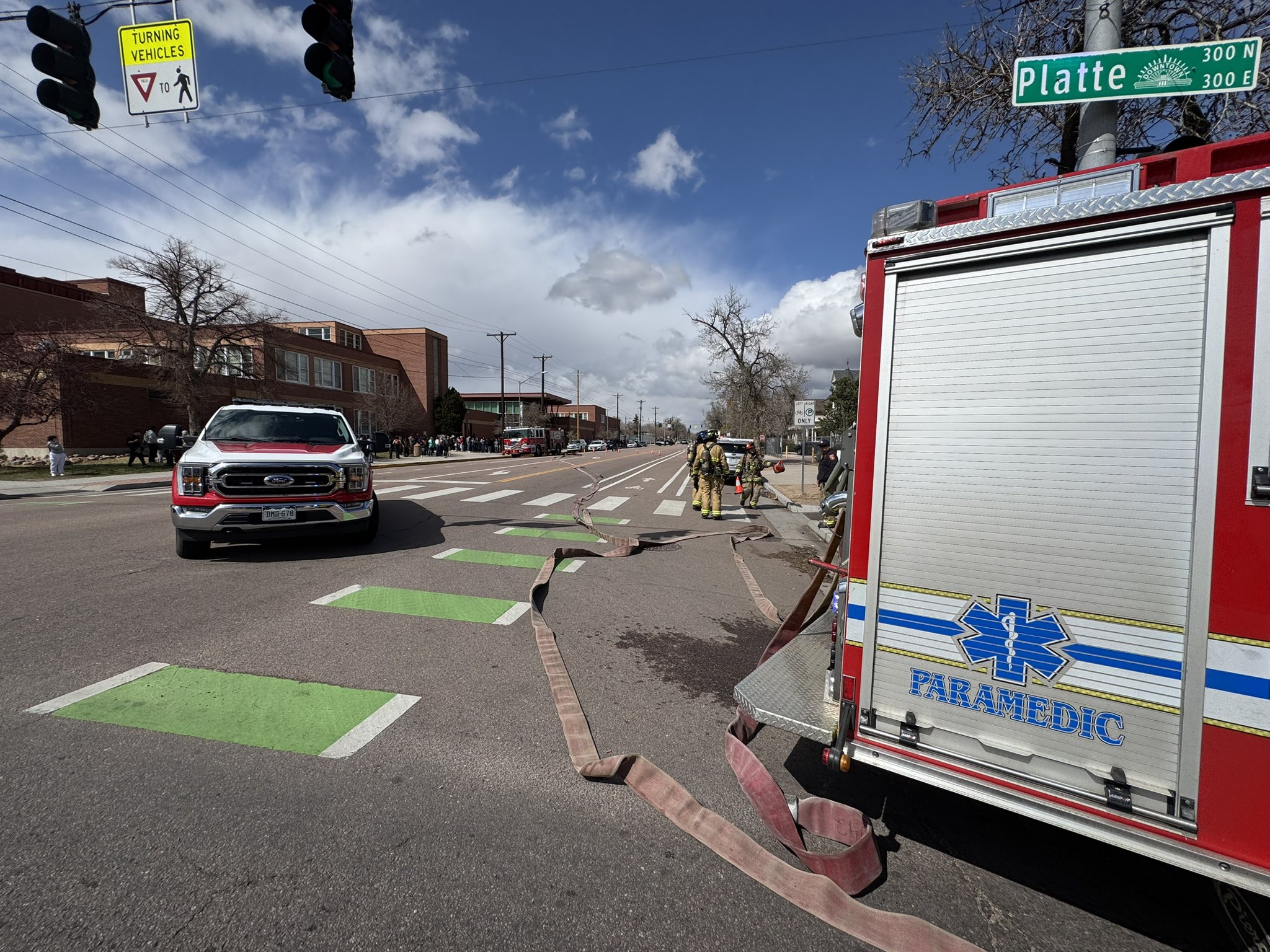 CSFD on Scene of Palmer High fire