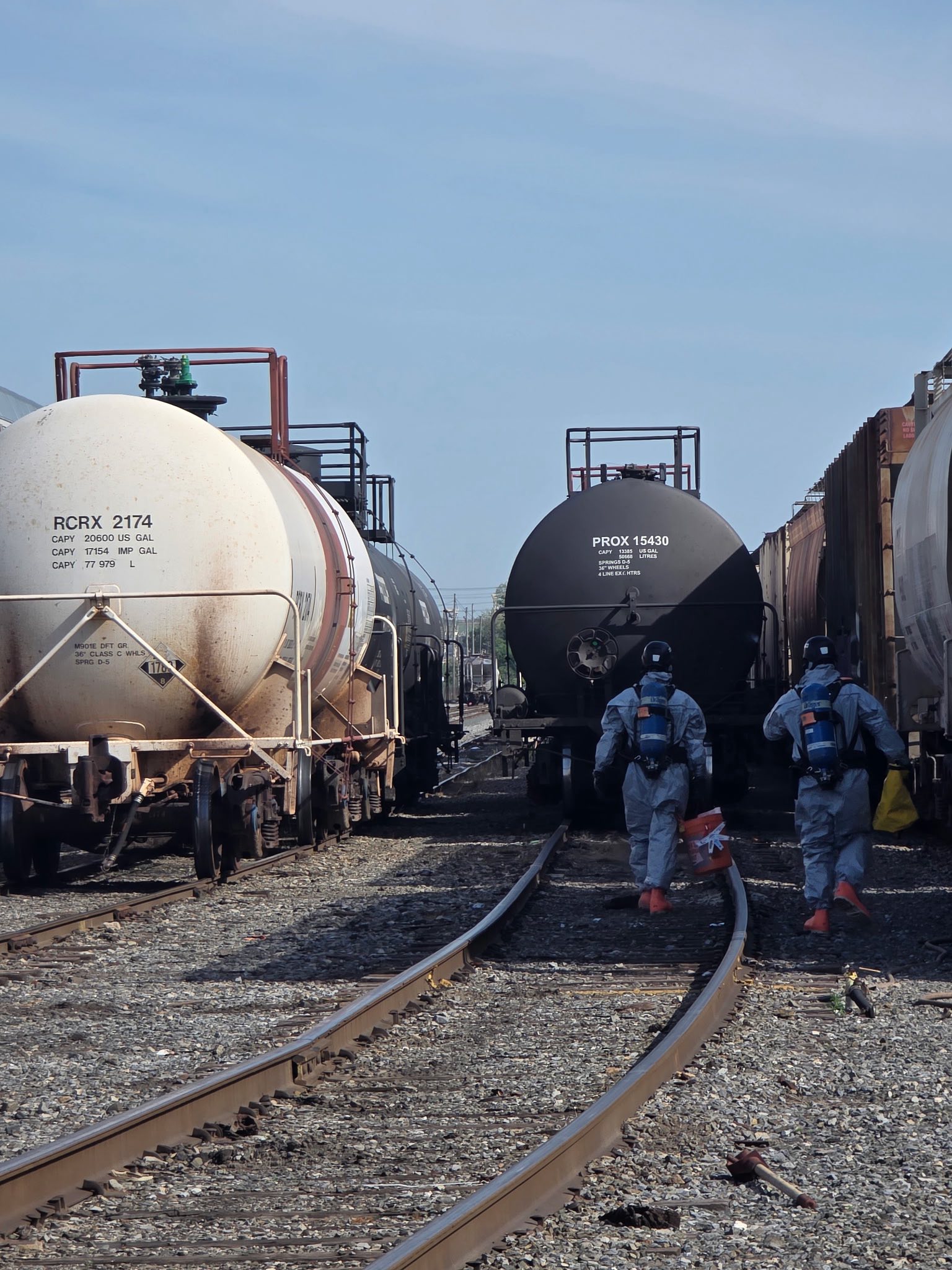 Hazmat at the rail yard 