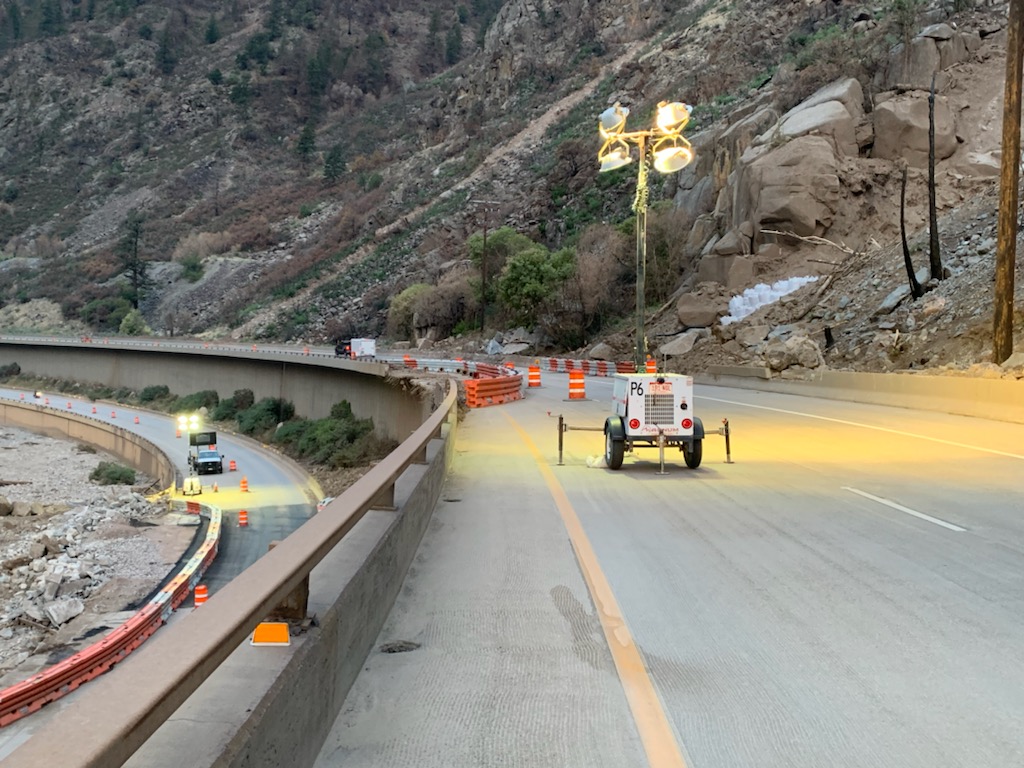 glenwood canyon blue gulch lights i-70