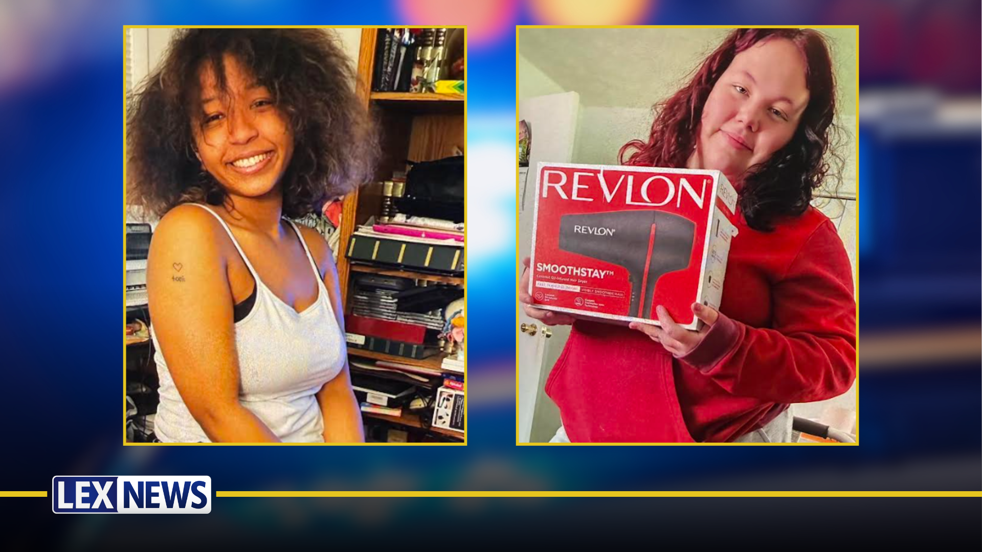 Photos of Alyssa Collins (17) and Nevaeh Jones (17)