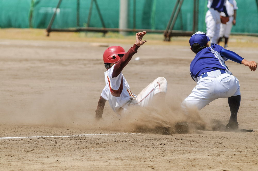 BOys playing baseball