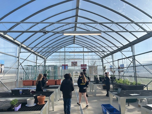 Tates Creek Middle School new greenhouse 