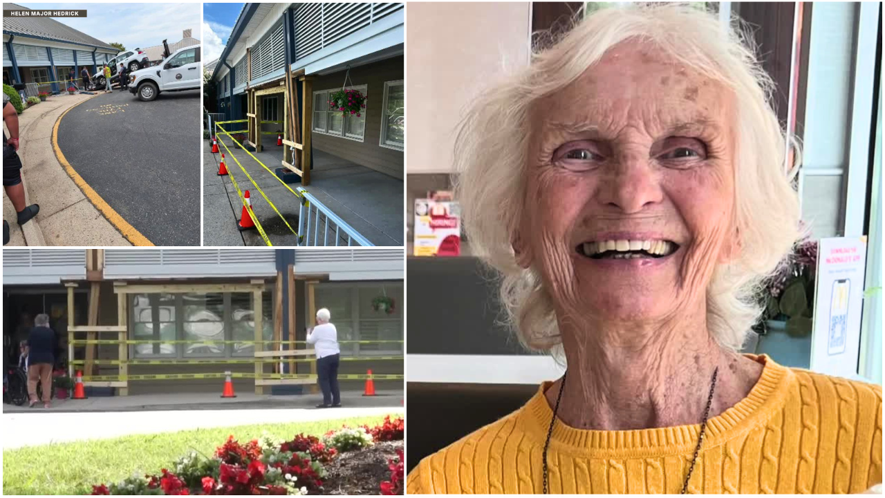 Polly Raines -- An elderly woman was killed and two other people were hurt after a car crashed into the Hanover Manor assisted living and memory care facility in Ashland on Friday afternoon. 